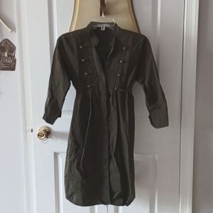 Button Front Shirt Dress